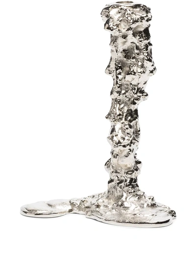 Pols Potten Silver Tone Drip Large Candle Holder