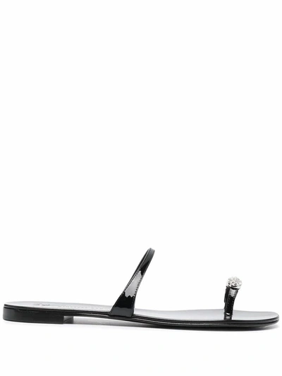 Giuseppe Zanotti Design Women's Black Leather Sandals