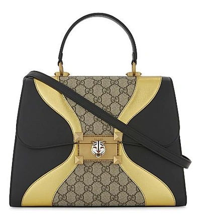 Gucci Osiride Leather Top Handle Bag In Multi