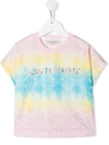 Alberta Ferretti Teen Logo-print Tie-dye T-shirt In Multicolor