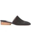 Paul Andrew Woman Pisa Suede Mules Black