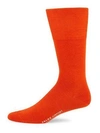 Falke Airport Wool-cotton Blend Socks In Orange