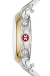 Michele Csx Diamond Embellished Bracelet Watch, 38mm In White
