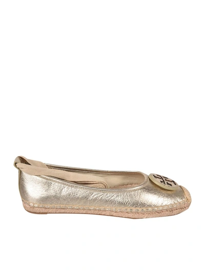 Tory Burch Minnie Espadrilles In Spark Gold Color