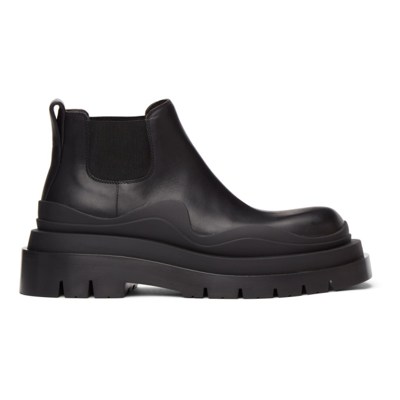 Bottega Veneta Black Low 'the Tire' Chelsea Boots