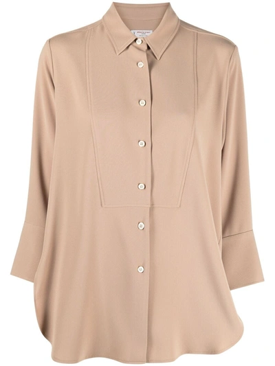 Alberto Biani Three-quarter Length Sleeve Shirt In Neutrals