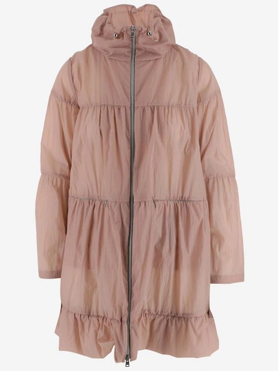 Herno Coats In Rosa Cipria
