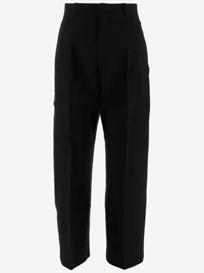 Jacquemus Trousers In Nero