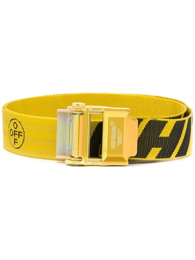 Off-White - 3.5cm Red and Yellow 2.0 Industrial Logo-Print Webbing Belt -  Yellow Off-White