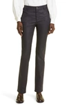 Lafayette 148 Thompson Waxed Denim Slim Leg Jeans In Ink