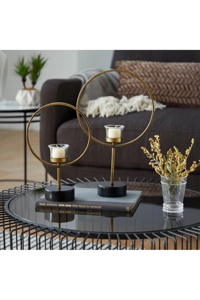 Willow Row Gold Metal Contemporary Candle Holder