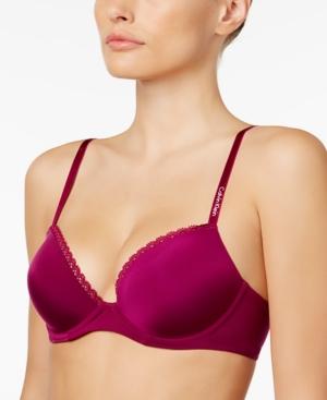Calvin Klein Seductive Comfort Customized Lift Bra F2892 In Fathom