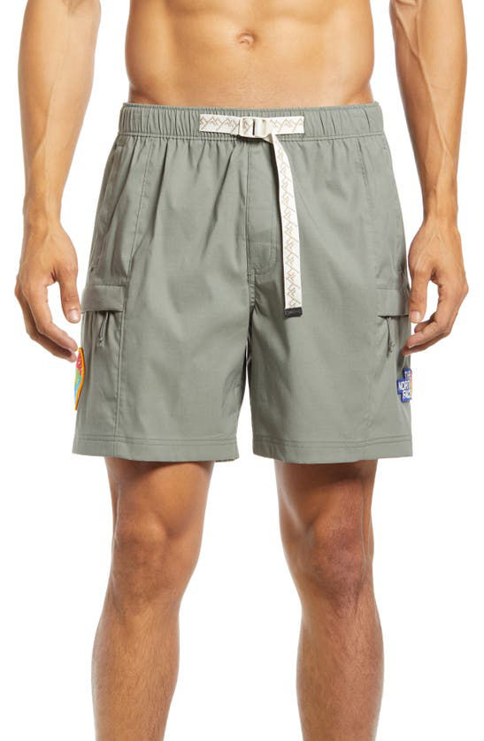 The North Face Class V Nylon Blend Belted Relaxed Fit Cargo Shorts In Agave Green | ModeSens