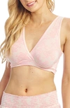 Everly Grey Paisley 3-pack Maternity/nursing Sleep Bras In Pink Chantilly