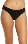 On Gossamer Cabana Cotton Blend Seamless Bikini Panty In Black