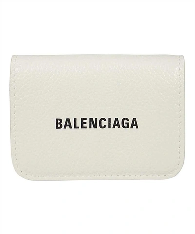 Balenciaga Women's Beige Leather Wallet