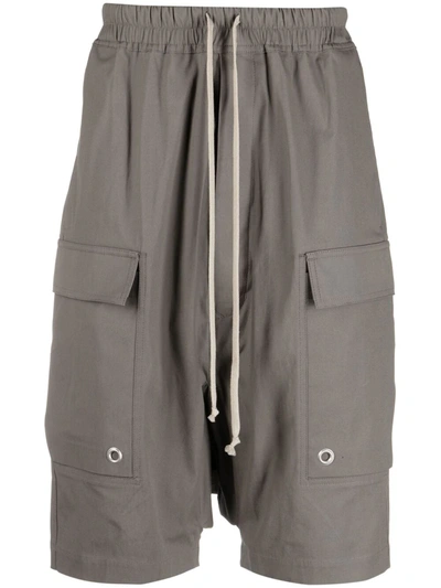 Rick Owens 垮裤设计工装短裤 In Grey