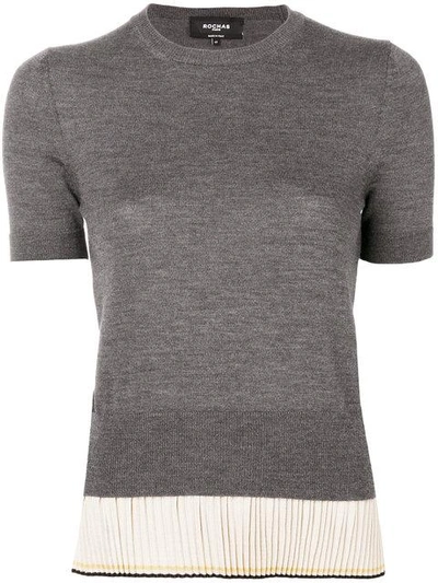 Rochas Fine Knit Top - Grey