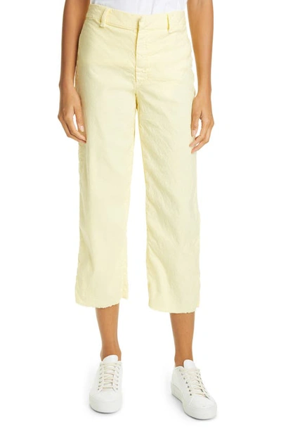 Frank & Eileen The Italian Linen Pants In Canary Yellow