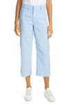 Frank & Eileen The Italian Linen Pants In French Blue