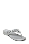 Minnetonka Women's Silverthorne Prism Thong Sandals Women's Shoes In Gray