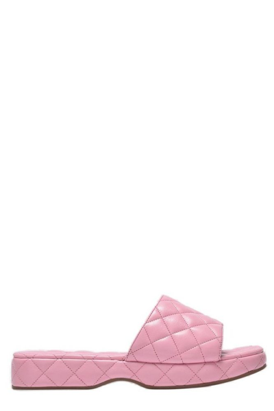 By Far Quilted Slip-on Sandals In Pink