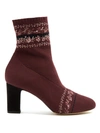 Tabitha Simmons Anna Floral-embroidery Sock Ankle Boot