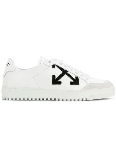 Off-white Arrows Leather Sneakers In White