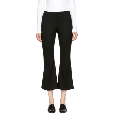 Rosetta Getty Cropped Flared Jersey Pants In Black
