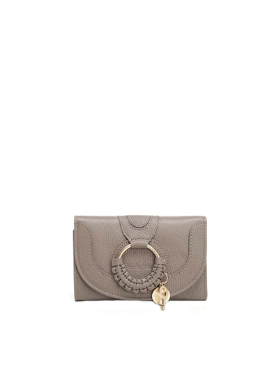 See By Chloé Compact Hana Wallet In Gray In Grey