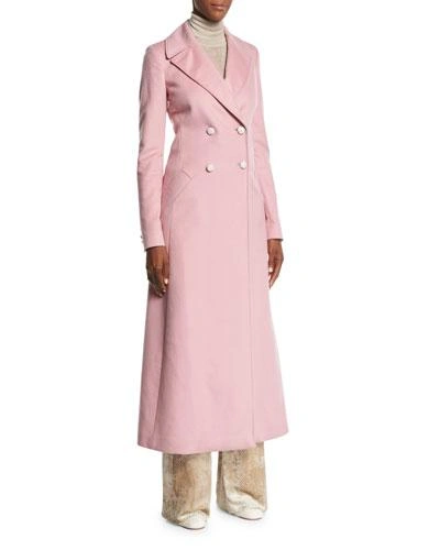 Gabriela Hearst Isabella Double-breasted Cashmere Coat In Pink
