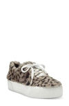 Jessica Simpson Women's Edda Platform Lace-up Sneakers Women's Shoes In Natural Leopard Print