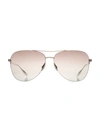 Barton Perreira 62mm Aviator Sunglasses In Rose