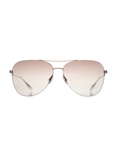 Barton Perreira 62mm Aviator Sunglasses In Pink