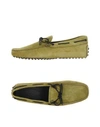 Tod's Loafers In Green