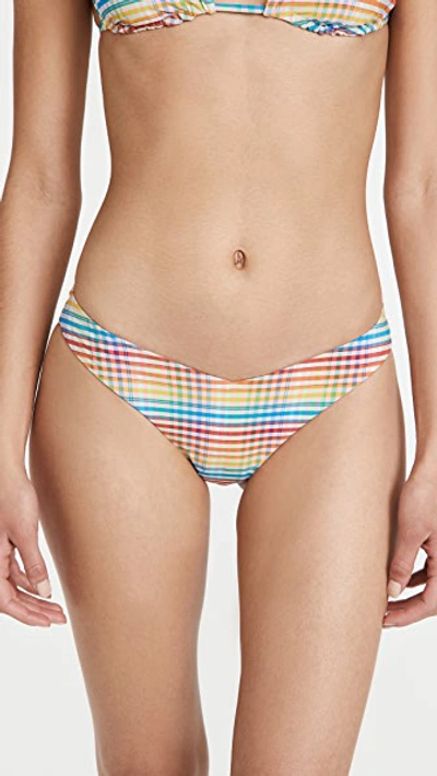 Onia Chiara Plaid Bikini Bottom In Nocolor