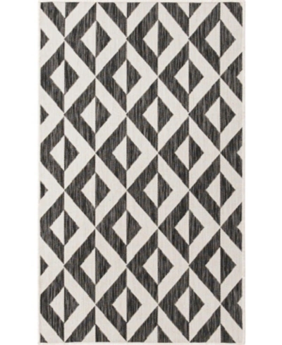 Jill Zarin Outdoor Napa Area Rug, 3' X 5' In Charcoal