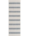 Jill Zarin Outdoor Anguilla Runner Area Rug, 2' X 6' In Ivory/cream