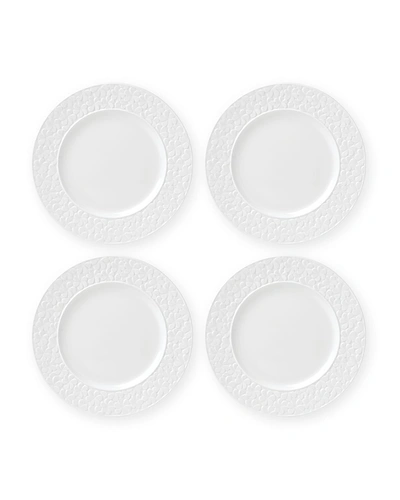 Kate Spade Blossom Lane 4-piece Accent Plate Set In White