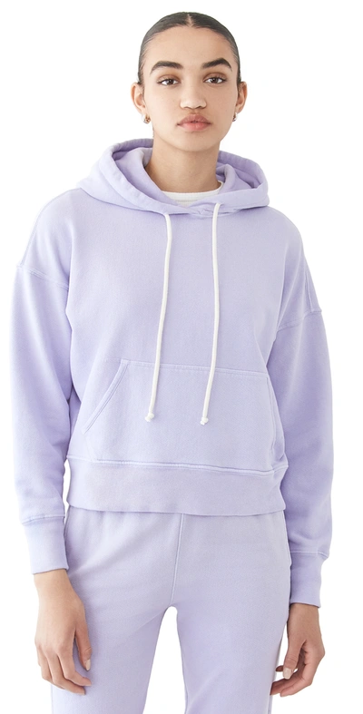 Re/done Classic Hoodie Sweatshirt In Faded Orchid