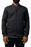Good Man Brand Mayhair Quilted Bomber Jacket In Black