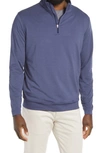 Peter Millar Perth Stretch Quarter Zip Pullover In Sport Navy