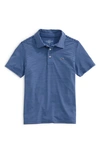 Vineyard Vines Boys' Bradley Striped Polo - Little Kid, Big Kid In Blue Depth/ Maui Blue