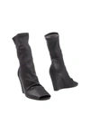 Rick Owens Ankle Boot In Lead