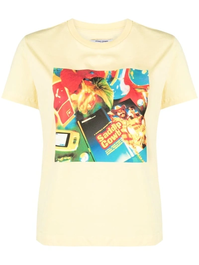 Opening Ceremony Graphic-print Cotton T-shirt In Yellow