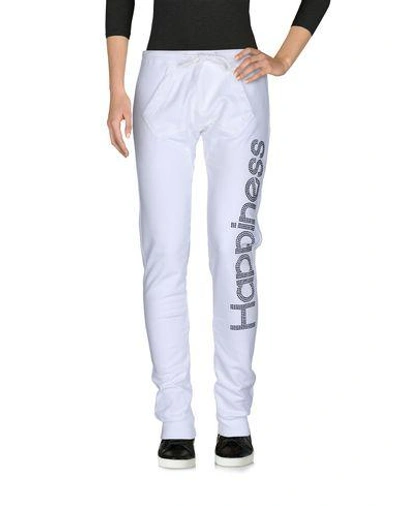Happiness Casual Pants In White