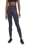 Nike One Luxe Dri-fit Training Tights In Obsidian/clear