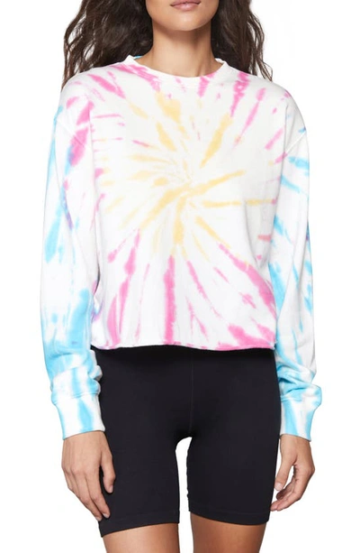 Spiritual Gangster Follow Mazzy Pullover Sweatshirt - Sunburst Tie Dye - Size Xs