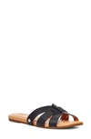 Ugg Riviera Teague Leather Slides In Black