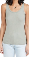 Ag Ger Ribbed Tank Top In Natural Ave